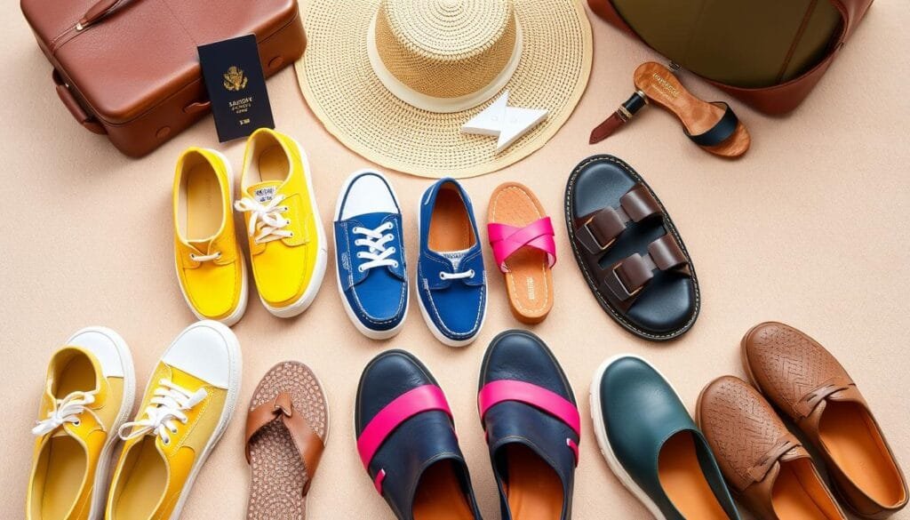 Weekend Travel Shoe Selection
