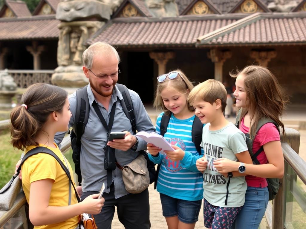 Family with private guide exploring local attractions Family with private guide exploring local attractions