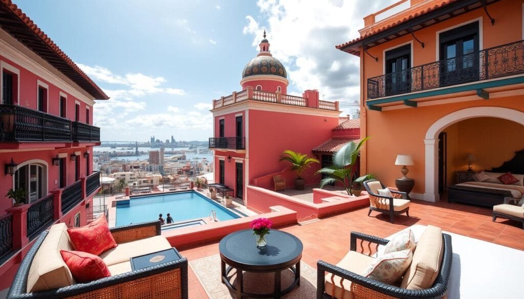 Luxury boutique hotel in Cartagena, Colombia with colonial architecture - luxury travel destinations on a budget