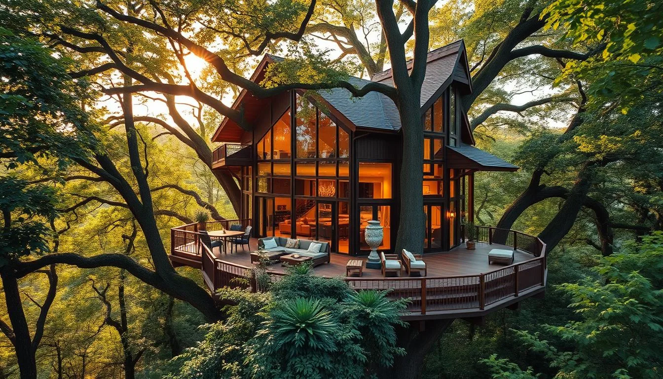 luxury treehouse accommodations
