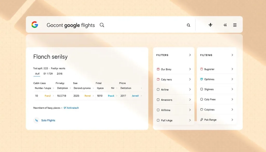 Google Flights filtering options Google Flights filtering options