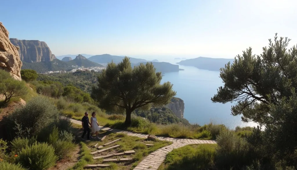 Naxos hiking trails for couples