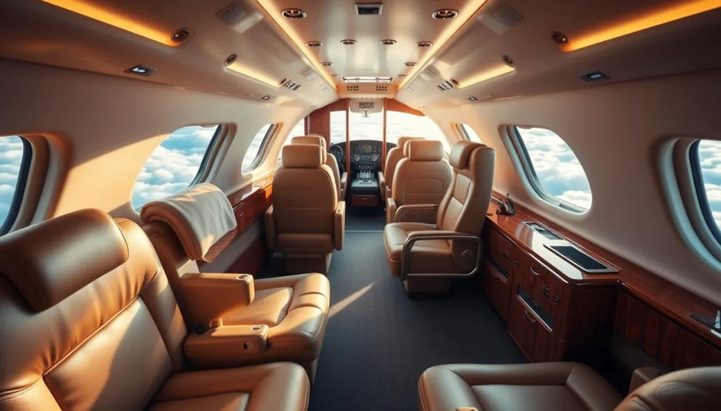 Private Jet Cabin Comfort